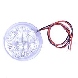 Вставка LED у габарит ріжки 12/24V 4 діодів D4.5 см Білий 1 шт. (К 505)