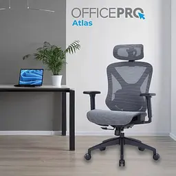 Крісло офісне Officepro AtlasOC630-B-DG-DG Black/Dark Gray (OC630-B-DG-DG) - мініатюра 15