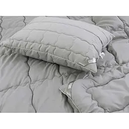 Ковдра Руно - Grey полегшена сіра полуторна 140x205 см 200 гр/м2 (100001450) - мініатюра 5