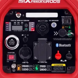 Генератор maXpeedingRODS MXR4000GT інверторний, газ/бензин, 3,2 kW, 220V, 4л, ручн/електро/ДК (mxr4000GT) - мініатюра 3