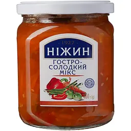 Салат овочевий Ніжин Гостро-солодкий мікс 460 г