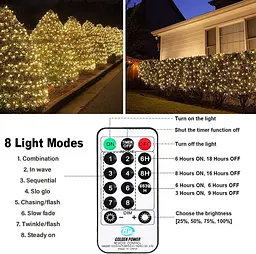 Світлодіодні гірлянди Bzavor Fairy Lights, що працюють від батарейок, 15 м - мініатюра 3