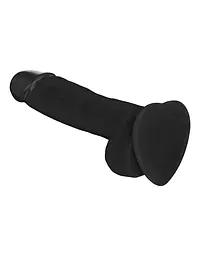 Реалістичний фалоімітатор Strap-On-Me SOFT REALISTIC DILDO Black - Size L - мініатюра 3