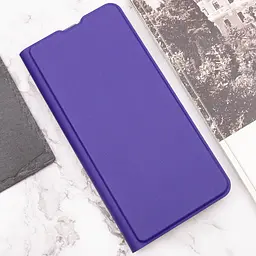 Шкіряний чохол-книжка GETMAN Elegant (PU) для Motorola Moto G32 Фіолетовий - мініатюра 6