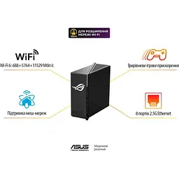 Бездротовий маршрутизатор (роутер) Wi-Fi Asus ROG Strix GS-BE18000 (90IG09Y0-MO9C00) [157022] - мініатюра 6