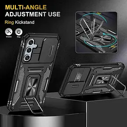 Ударостійкий чохол Camshield Army Ring для Samsung Galaxy A57 5G Чорний / Black - мініатюра 5