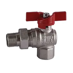 Кран кульовий кутовий з американкою Selba 1/2″ SL1543