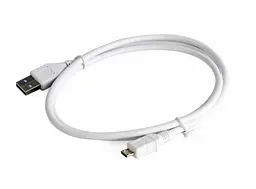 Кабель USB 2.0 AM - microUSB (5P), 0.5 м, білий, Cablexpert (CCP-MUSB2-AMBM-W-0.5M)