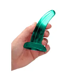 Фалоімітатор Realrock Crystal Clear Dildo 5" 11.5 см zielony - мініатюра 5