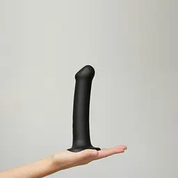 Фалоімітатор Strap-On-Me Dual Density Bendable XL 20 см фіолетовий - мініатюра 10