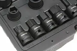 Набір головок для обслуговування гальмівних супортів Mar-Pol M58279, 1/2", 16 шт. + кейс - мініатюра 4