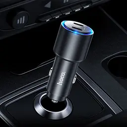 Автомобільний зарядний пристрій Hoco NZ3 40W Dual Port Type-C (Black) [71691] - мініатюра 7