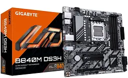 Материнська плата Gigabyte B840M DS3H (B840M DS3H) (Socket AM5, AMD B840, Micro-ATX) - мініатюра 4