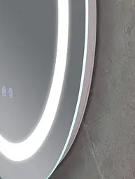 Дзеркало Mixxus Plain MC02-60 (годинник, LED-підсвічування, антизапотівання) MI6012 - мініатюра 6