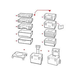 Платформа транспортна Qbrick SYSTEM PRO TRANSPORT PLATFORM 506х325х140 мм - мініатюра 2