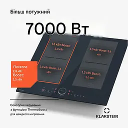 Індукційна плита Klarstein Delicatessa 60 Flex 7000 Вт (10046555) - мініатюра 6