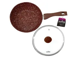Сковорода Maxmark Granite 24 см Red (MK-FP9124)