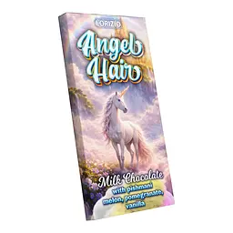 Шоколад молочний Lorizio Angel Hair (Волосся Ангела) з пішманіє (ваніль, гранат, диня) 130 г - мініатюра 2