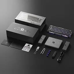 Клавиатура GravaStar Mercury V60 Pro 60 keys Blackcore 8K USB-A RGB Interstellar Silver (GSV60PRO_XTAL_BLK) - миниатюра 4