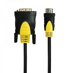 Кабель HDMI (M) - DVI-D (M, 18-pin), 1.8 м, чорний, Maxxter (CCBP-HDMI-DVI-1.8)