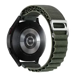 Ремінець для Samsung Gear S3 Frontier - темно-зелений Watchbands NormalCloth Wave ширина кріплення 22мм нейлоновий (W22-7WB88211709) - мініатюра 2