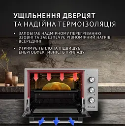 Електрична піч Perfelli Sierra 37 Grey - мініатюра 3