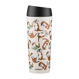 Термокухоль Ardesto Coffee Time Otter 450 мл нержавіюча сталь бежевий - мініатюра 5
