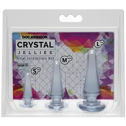 Набір анальних пробок Doc Johnson Crystal Jellies AnalClear, макс. діаметр 2 см 3 см 4 см - мініатюра 2