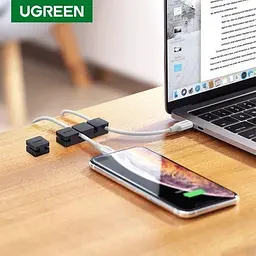 Органайзер для кабеля Ugreen Cable Holder Clips Black (LP208) - мініатюра 3