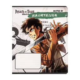Зошит Kite Attack on Titan, 12 аркушів, клітинка (AT24-232), в асортименті - мініатюра 7