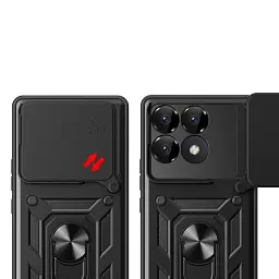 Панель BeCover Military для Poco F6 Pro Black (712166) - мініатюра 2