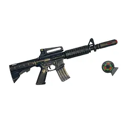 Іграшковий автомат з м'якими кулями Golden Gun M16 PF Сірий (IM-176-M-992) - мініатюра 7