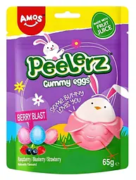 Желейні цукерки Amos Peelerz Berry Blast Gummy Eggs 65г
