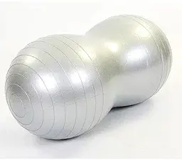 М'яч для фітнеса EasyFit Peanut 45х90 см сірий (фітбол горіх-арахіс) (EF-3022-GY)