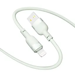 Кабель для заряджання та обміну даними USB Yoki YK-SI50 SILICONE Series USB/Lightning 12W 2.4A/5V 1.2 м Зелений - мініатюра 4