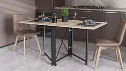 Стіл-книжка трансформер Оріон 2 Ferrum-decor 750x1520x730 Чорний метал ДСП Дуб Сан-Марино 16 мм (FRD-104584) - мініатюра 5