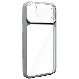 Чохол TPU+PC Getman Moon Clear with MagSafe для Apple iPhone 17 Pro 6.3" Grey