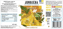 Напій безалкогольний слабогазований Forever Janbucha Honey & Green Tea 0.35 скло - мініатюра 6