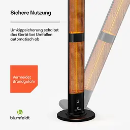 Інфрачервоний обігрівач Blumfeldt BlazeTower (10046339) - мініатюра 4