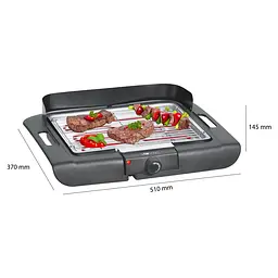 Гриль-барбекю CLATRONIC BQ 3507 Black - мініатюра 2
