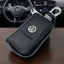 Чохол для ключів із карабіном Volkswagen (тиснена шкіра)
