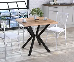 Стіл обідній Кубра Loft Design (Дуб Крафт золотий)
