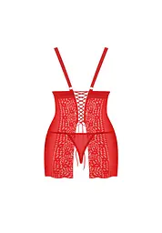 Комплект білизни Obsessive Blossmina, 6XL/7XL (червоний) - мініатюра 6