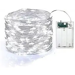 Світлодіодна гірлянда Sun Lamp Крапля Роси 200 LED, 20м холодне біле світло, батарейки 3 АА