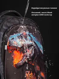 Ортопедичний рюкзак для хлопчика з Динозавром School Standard 38х30х18 см для першокласника (150-52) - мініатюра 8