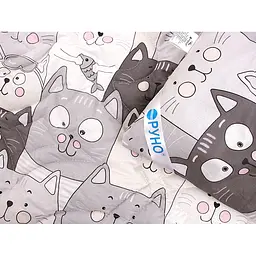 Ковдра дитяча Руно 140х105 см вовняна (320.02ШУ_Grey Cat) - мініатюра 3