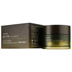 Крем для обличчя Tony Moly Ganghwa Pure Artemisia Two Layering Calming Cream, з екстрактом полину, 64 мл