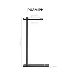 Підставка для гарнітури OfficePro Aluminum Alloys Black (LS350B) - мініатюра 12