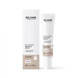Сонцезахисний крем для обличчя Re.Care Daily Defense Sunscreen SPF 50, 30 мл