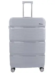Валіза велика Milano bag 0307 поліпропілен Срібна